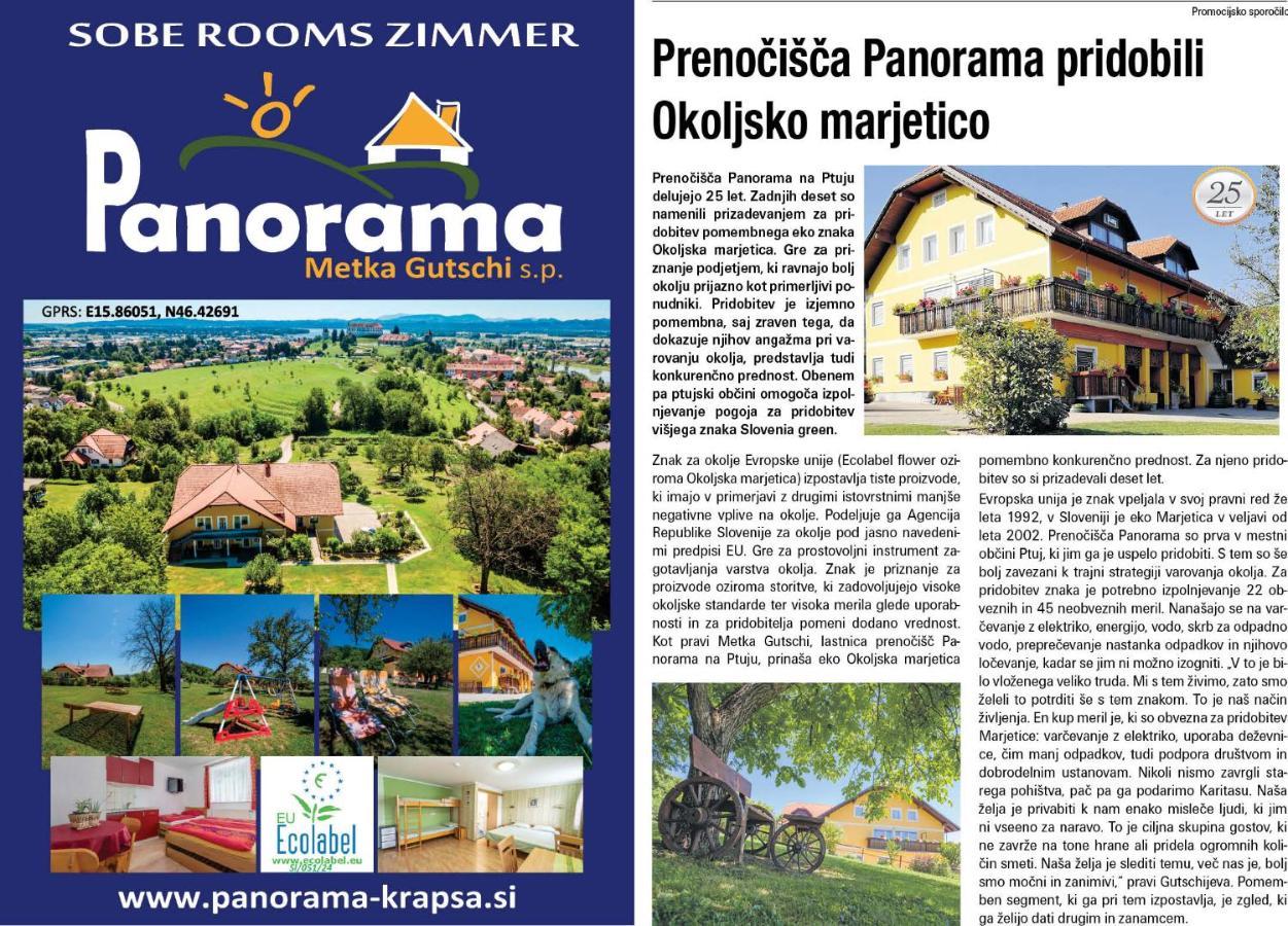 Panorama B&B Ptuj Esterno foto